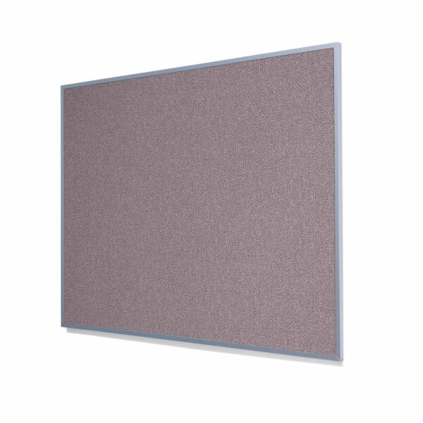 Type II Woven Vinyl Koroseal Linden Tividale Cork Board with Narrow Light Aluminum Frame